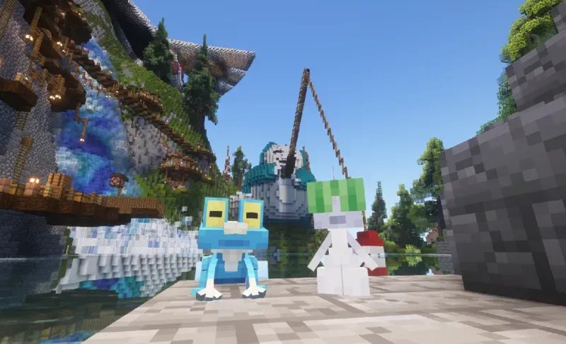 Pokémon at the central hub
